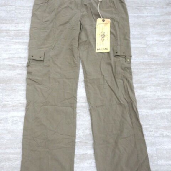 Da-Nang Pants - Da-Nang Women’s silk blend utility capris beige sm